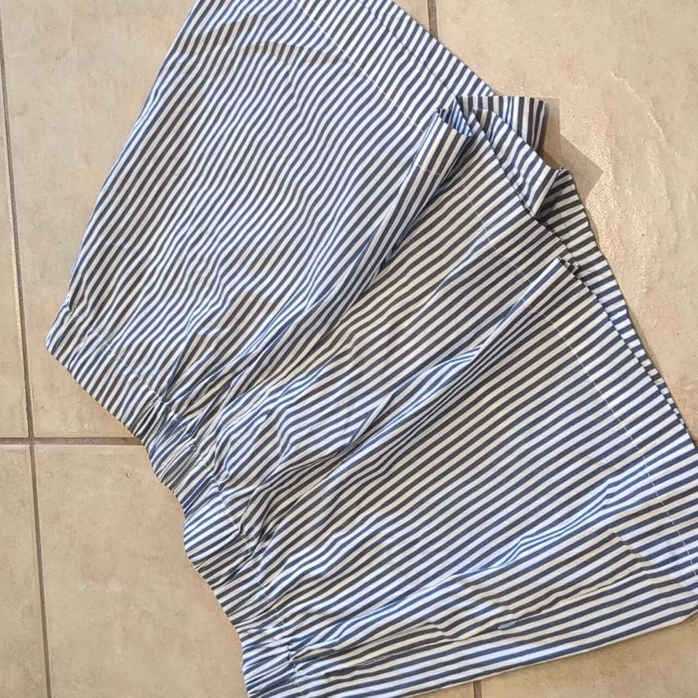 Alex Marie x Brrr° Layla Navy Blue Pin Stripe Pull On Shorts Size Small NWT